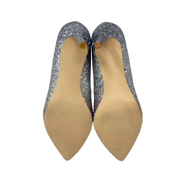 Marc Fisher Sz 8 MFDARRENY Pointed-Toe Glitter Pump Heels Ombre Silver Pink NWOB - Picture 11 of 13